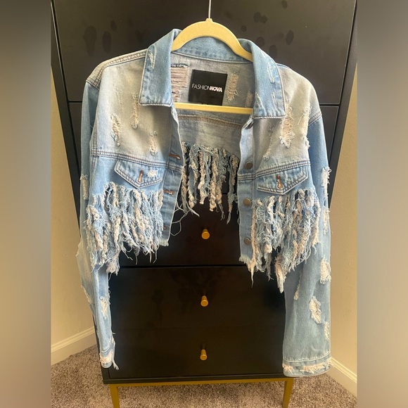 Not One To Mess With Denim Jacket - Denim - Picture 7 of 9